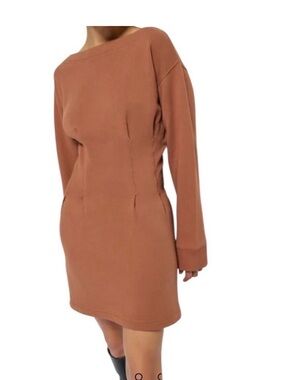 Nation Ltd Ronni sweatshirt Dress brown size X-Large XL